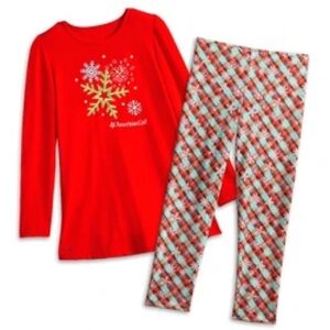 American Girl brand Holiday Dreams Snowflake Pajama Set ❄️ Girls L (14/16)